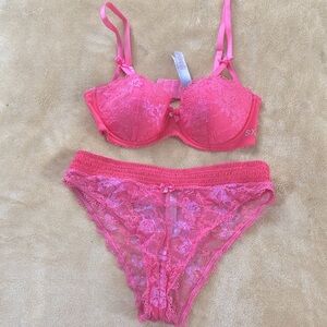 Savage X Fenty Living in the Clouds SET | 38DD & Large | Rosebud